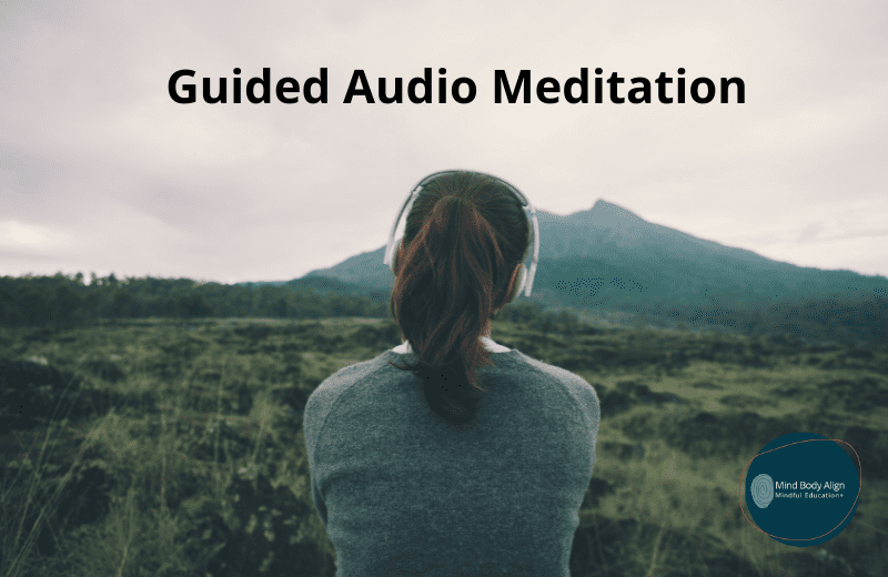 Leads to guided audio meditation