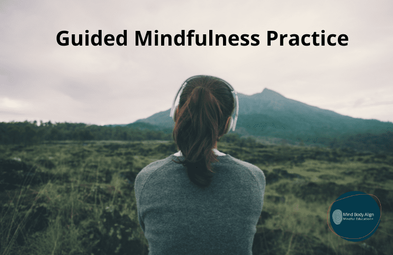 to lead viewers to the guided mindfulness practice